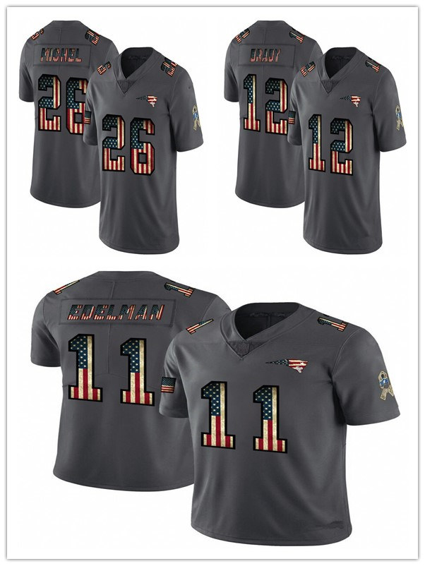New EnglandPatriotsMEN Tom Brady Julian Edelman New pays tribute to retro flag Carbon football Jersey
New EnglandPatriotsMEN Tom Brady Julian Edelman New pays tribute to retro flag Carbon football Jersey