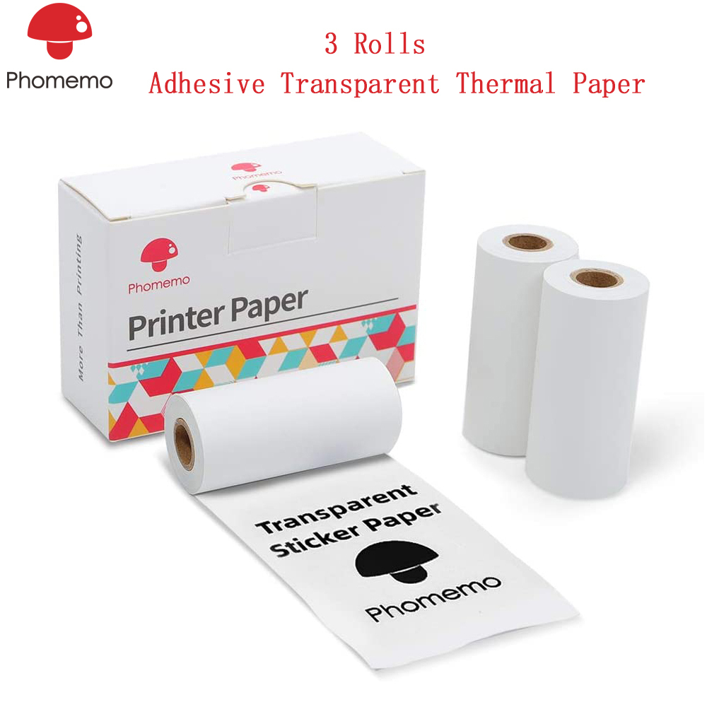 Phomemo Self-Adhesive Photo Paper Transparent Thermal Paper for Phomemo M02/M02S/M02 Pro Printer Printable Sticker Label Paper 201009
Phomemo Self-Adhesive Photo Paper Transparent Thermal Paper for Phomemo M02/M02S/M02 Pro Printer Printable Sticker Label Paper 201009