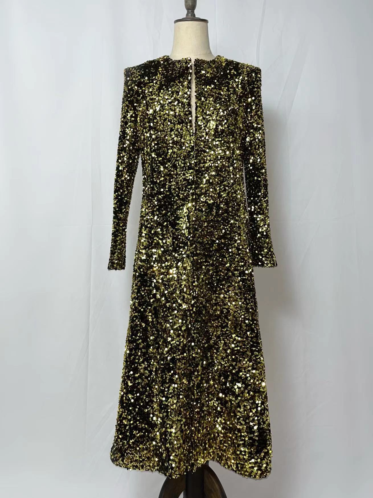 Male Singer Nightclub Bar Shiny Long Coat Stage Wear Star Concert Gold Silver Sequins Outerwear Models Catwalk Show Glitter Overcoat Performance Cloth