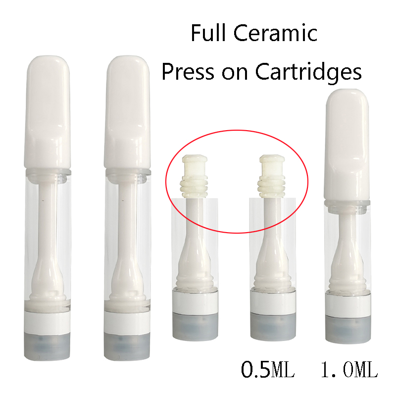 Vape Cartridges 1ml 0.5ml Press On Tips Carts Empty Ceramic Coil Thick Oil Ceramic Mouthpiece Disposable Vape Pen Atomizers 510 Vaporizers
Vape Cartridges 1ml 0.5ml Press On Tips Carts Empty Ceramic Coil Thick Oil Ceramic Mouthpiece Disposable Vape Pen Atomizers 510 Vaporizers