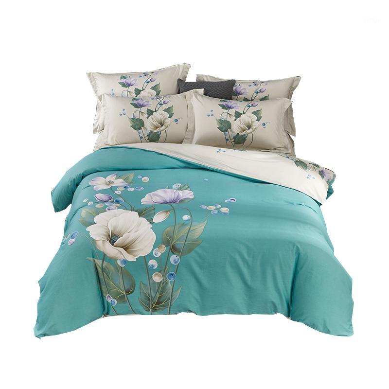 100% Cotton Bedding Set King Size Elegant Floral Print Green Duvet Cover Bed Sheets Pillowcase1
100% Cotton Bedding Set King Size Elegant Floral Print Green Duvet Cover Bed Sheets Pillowcase1