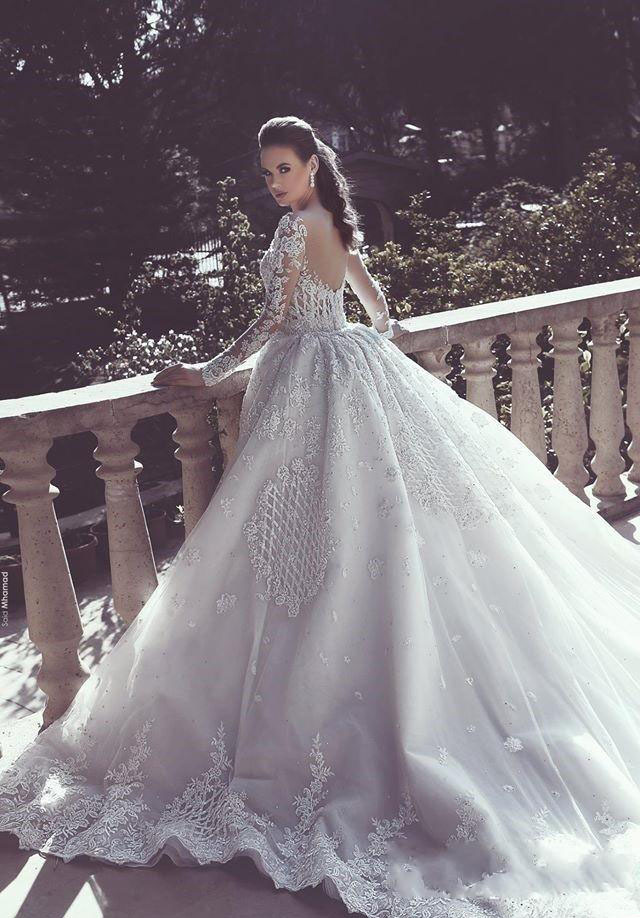 Luxury Lace Mermaid Wedding Dresses With Detachable Train Overskirts Illusion Long Sleeves Arabic Dubai Bridal Gowns 2023 Appliqued Open Back Vestidos