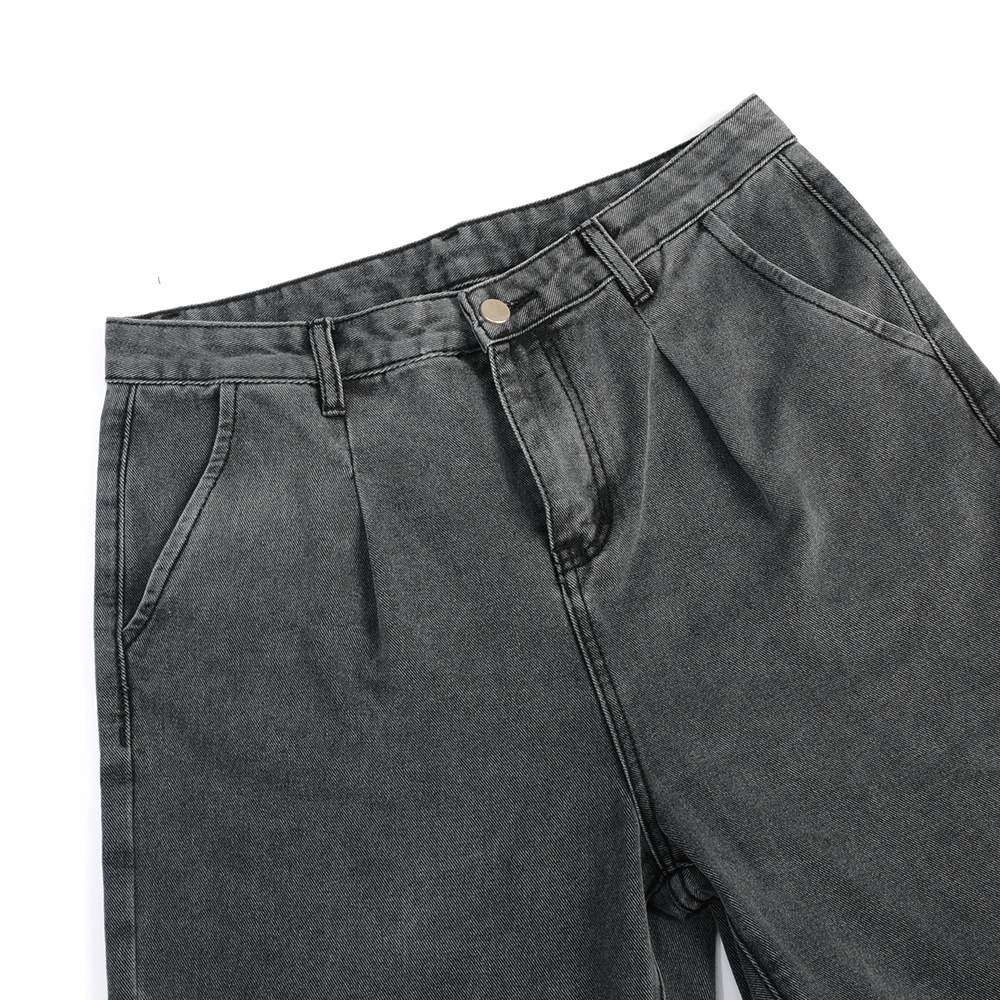 Woman Mom Casual Jeans Pants Boyfriend High Waist Denim Pants New Autumn Retro Solid Comfortable Jeans Female Gray 201105