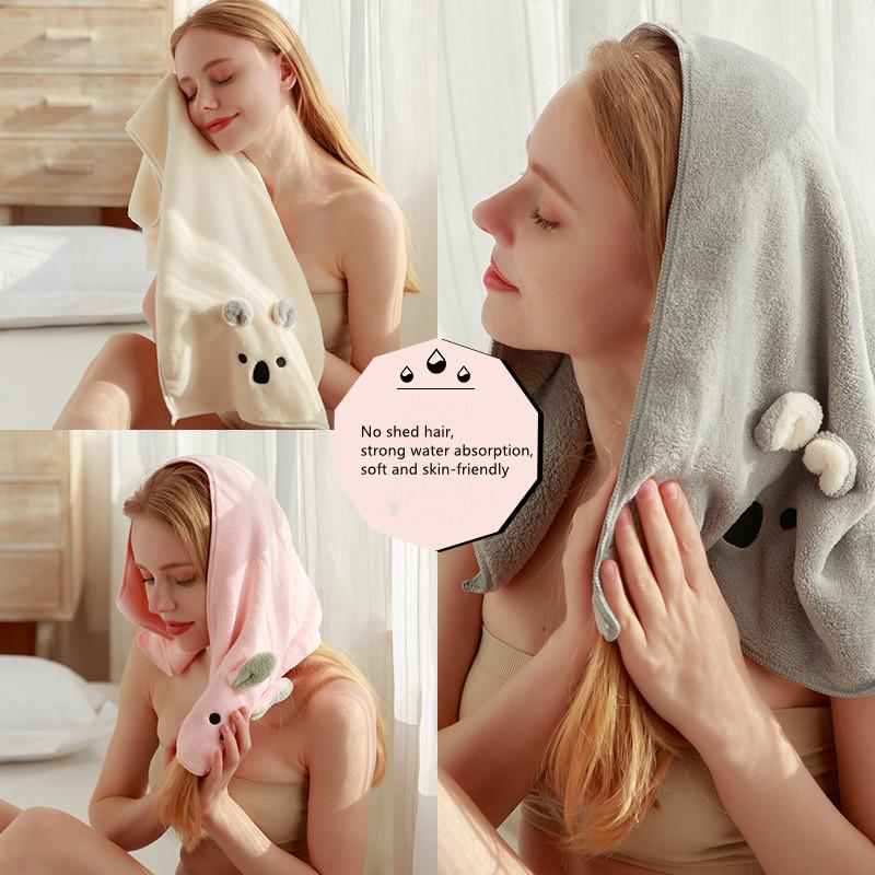 35*70cm Coral Velvet Bear Towel Cute Soft Absorbent Quick-Drying Thick Towel Bathroom Accessories, Pink
35*70cm Coral Velvet Bear Towel Cute Soft Absorbent Quick-Drying Thick Towel Bathroom Accessories, Pink
