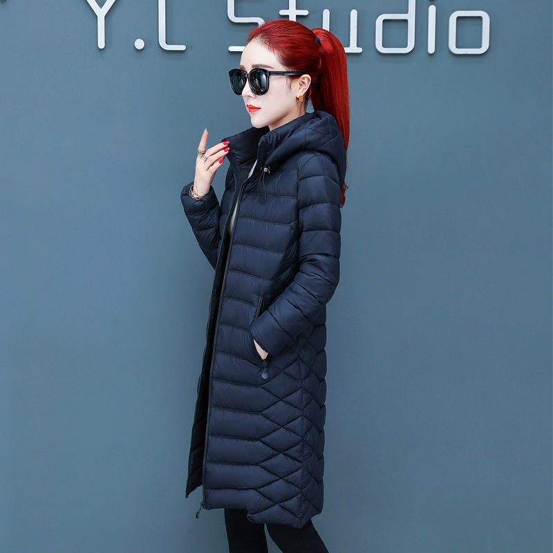 Casual Winter Jacket Women Solid 4 Colors Hooded Female Outwear parka Long Padded Coat Mujer Invierno 200928