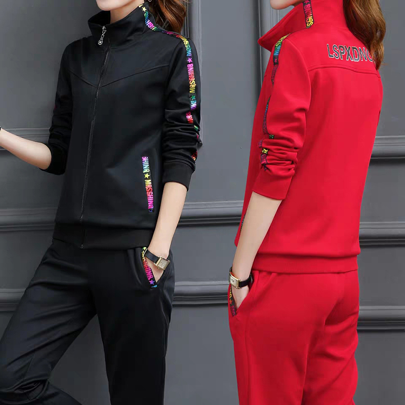 Couple Spring 2020 of Women's Training 2 Piece Striped Ensemble Top and Shredded Pants Sexy Zipper Sweat Suit Zyva, Black
Couple Spring 2020 of Women's Training 2 Piece Striped Ensemble Top and Shredded Pants Sexy Zipper Sweat Suit Zyva, Black