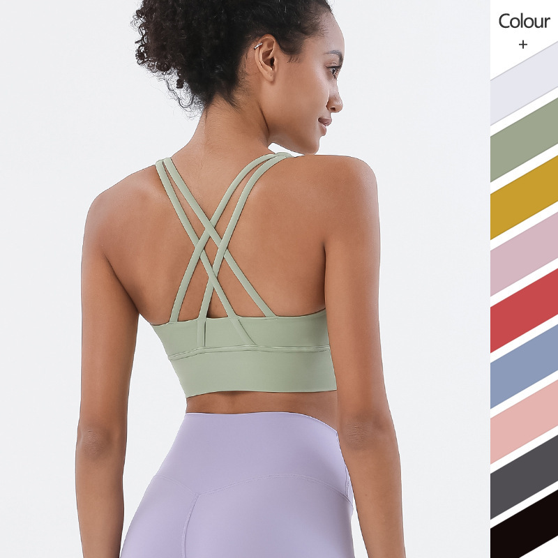 yoga bra gym clothes women cross back sports bra women underwears shockproof gather running fitness vest tank top match for leggings shorts, Black
yoga bra gym clothes women cross back sports bra women underwears shockproof gather running fitness vest tank top match for leggings shorts, Black