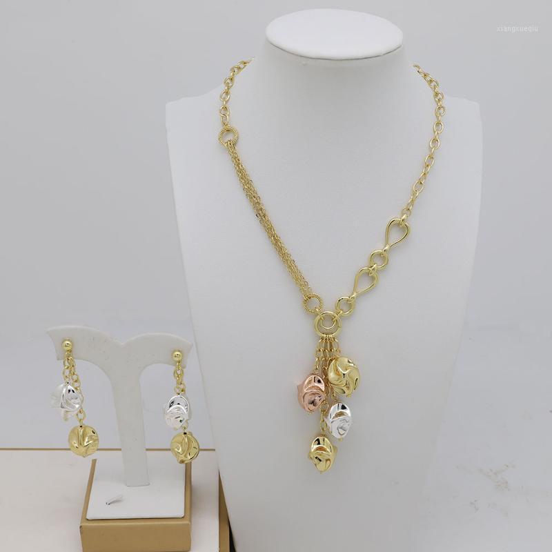 Earrings & Necklace TSROUND Dubai Gold Color Jewelry Sets African Wedding Bridal Wife Gifts Jewelery For Women, Silver
Earrings & Necklace TSROUND Dubai Gold Color Jewelry Sets African Wedding Bridal Wife Gifts Jewelery For Women, Silver