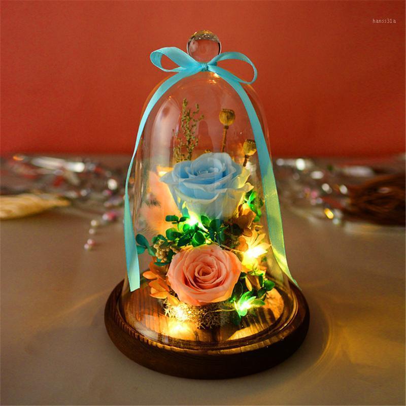 Romantic Simulation Eternal Flower Glass Cover LED Micro Landscape Gift Home Decoration Valentine's Day Anniversary Gifts1
Romantic Simulation Eternal Flower Glass Cover LED Micro Landscape Gift Home Decoration Valentine's Day Anniversary Gifts1