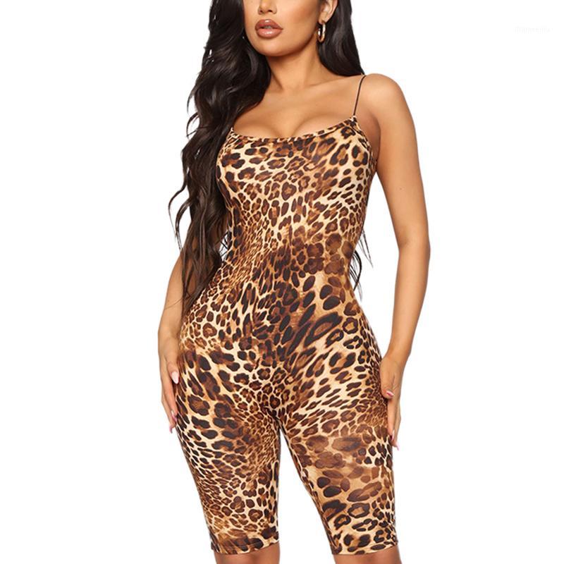 Women Sexy Leopard Romper U-shaped Neck Spaghetti Strap Playsuit Backless Clothes casual style sleeveless leisure wear1, As pic
Women Sexy Leopard Romper U-shaped Neck Spaghetti Strap Playsuit Backless Clothes casual style sleeveless leisure wear1, As pic