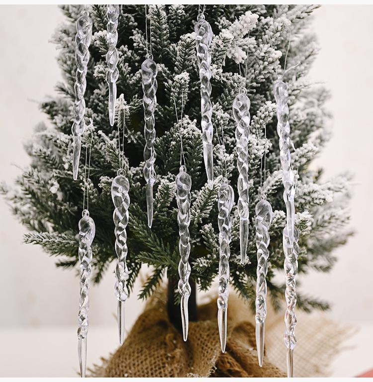 2020 Christmas Simulation Ice Xmas Tree Hanging Ornaments Fake Icicle Props Decoration New Year Home Decor Supplies 
2020 Christmas Simulation Ice Xmas Tree Hanging Ornaments Fake Icicle Props Decoration New Year Home Decor Supplies