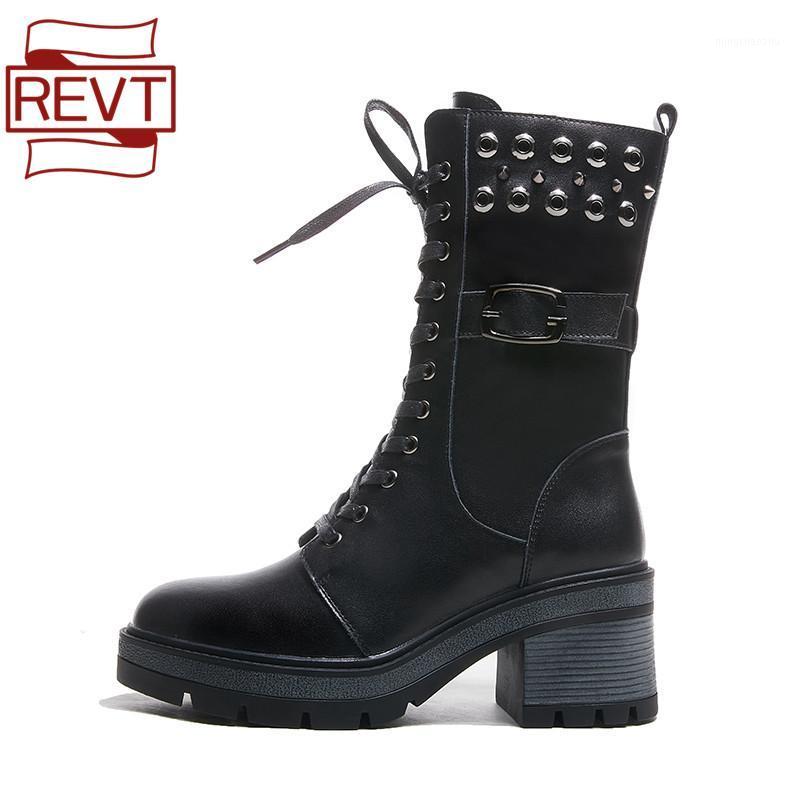 REVT Thick-heeled black boots women's fall 2020 cowhide casual British style knight boots mid-tube short trendy1
REVT Thick-heeled black boots women's fall 2020 cowhide casual British style knight boots mid-tube short trendy1