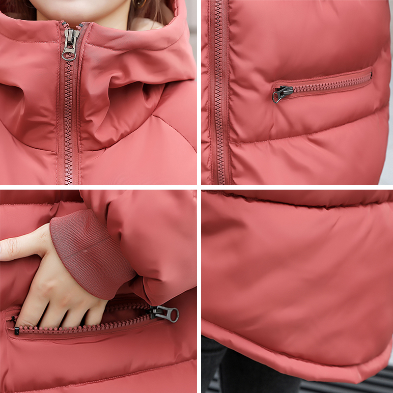 Korean Style New Winter Jacket Women Hooded Cotton Padded Oversived Female Winter Coat Outwear Fashion Short Warm Parka 201127