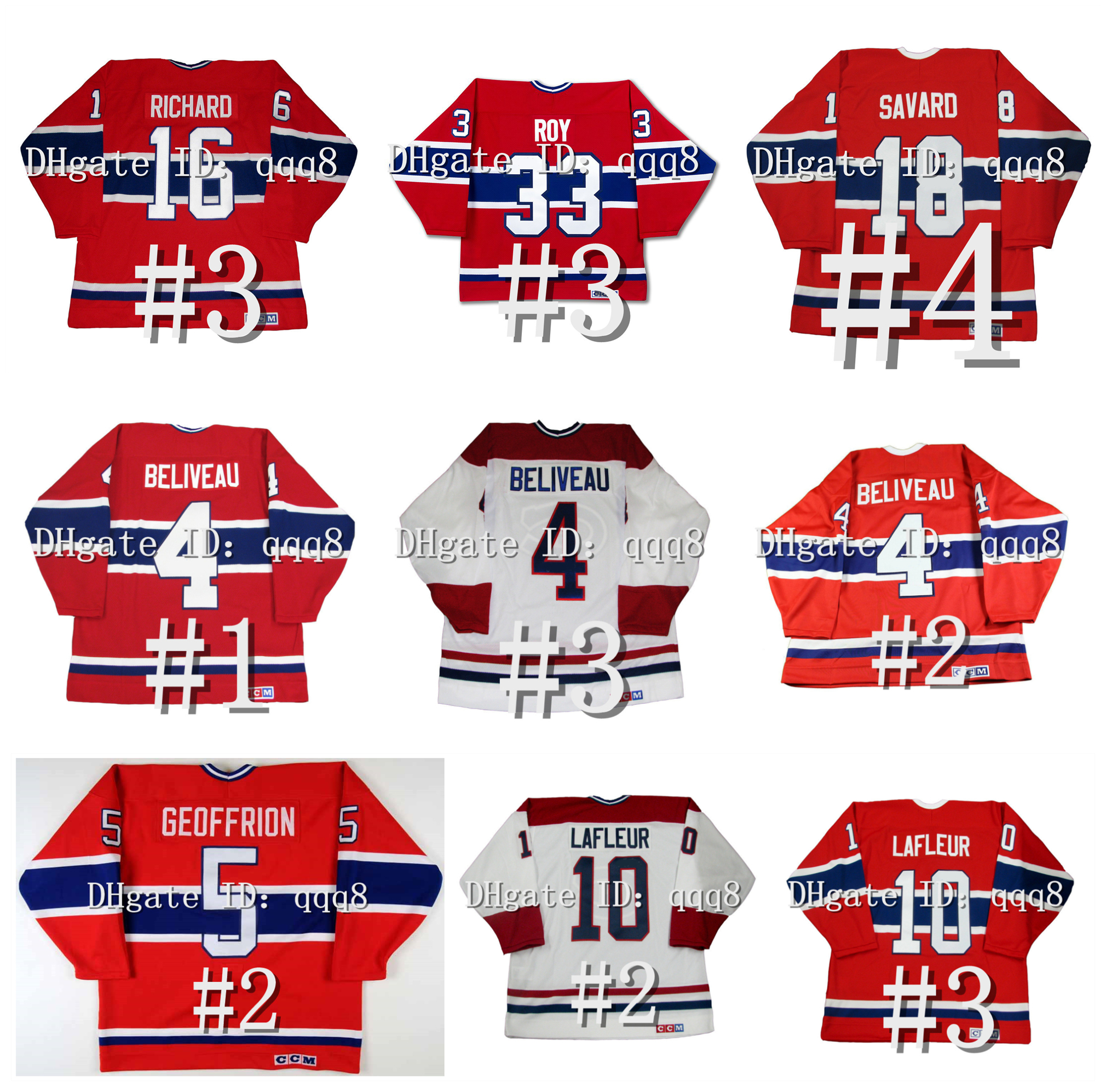 Vintage Guy Lafleur Hockey Jersey Jean Beliveau HENRI Maurice Richard Patrick Roy Jacques Plante BERNARD GEOFFRION Saku Koivu SERGE SAVARD LARRY ROBINSON Dryden, As pic
Vintage Guy Lafleur Hockey Jersey Jean Beliveau HENRI Maurice Richard Patrick Roy Jacques Plante BERNARD GEOFFRION Saku Koivu SERGE SAVARD LARRY ROBINSON Dryden, As pic