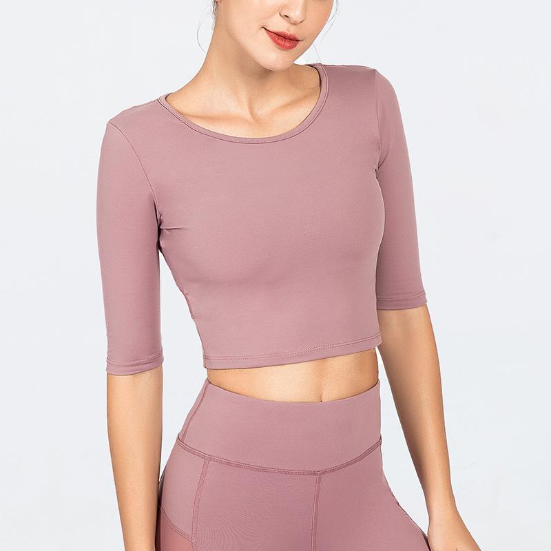 Seamless Yoga Shirts Women Quick Dry Running Tops Tight Workout Gym Tees Female Short Sleeve Fitness Sports T-Shirts1, Beige
Seamless Yoga Shirts Women Quick Dry Running Tops Tight Workout Gym Tees Female Short Sleeve Fitness Sports T-Shirts1, Beige