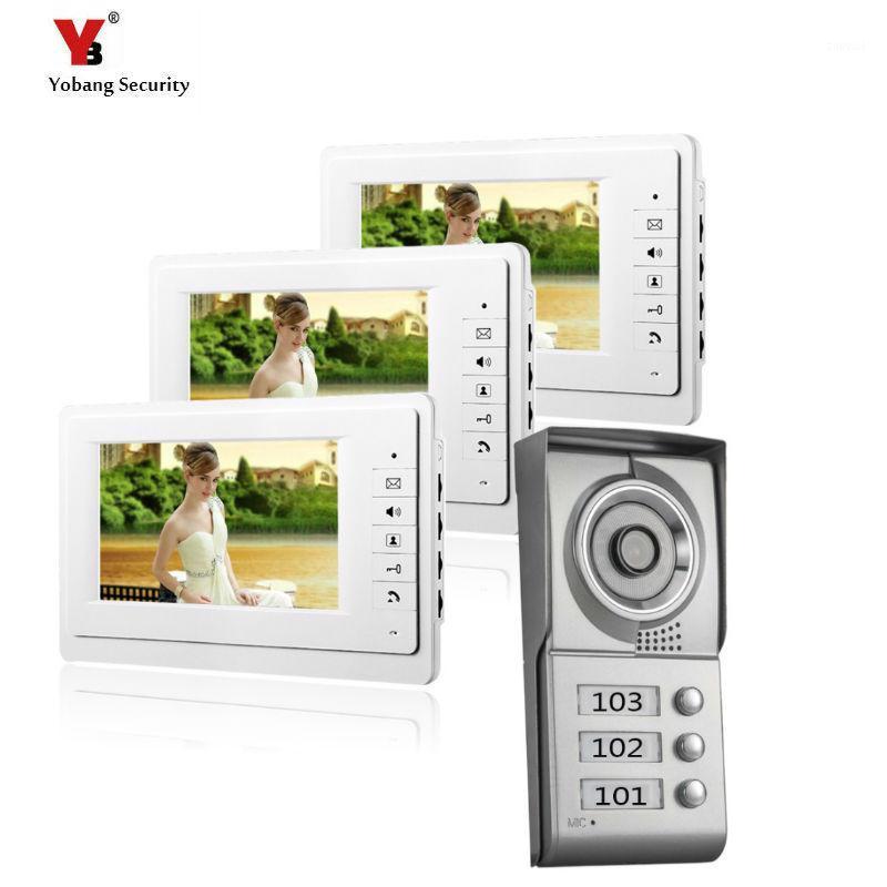 Yobang Security freeship 3 Apartment Video Door Phone Intercom System 1 Doorbell Camera with 3 button Monitor Waterproof1
Yobang Security freeship 3 Apartment Video Door Phone Intercom System 1 Doorbell Camera with 3 button Monitor Waterproof1