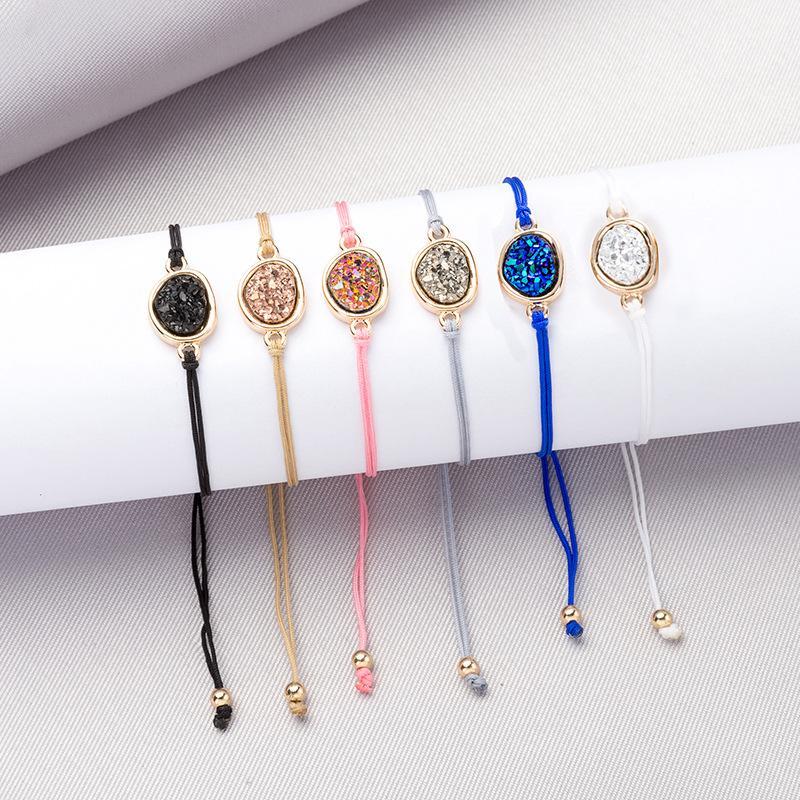2020 Fashion Round Druzy Drusy Bracelet Faux Resin Druse Stone Adjustable Rope Cord Bracelet Jewelry for Women/Girlfriend Gift1
2020 Fashion Round Druzy Drusy Bracelet Faux Resin Druse Stone Adjustable Rope Cord Bracelet Jewelry for Women/Girlfriend Gift1