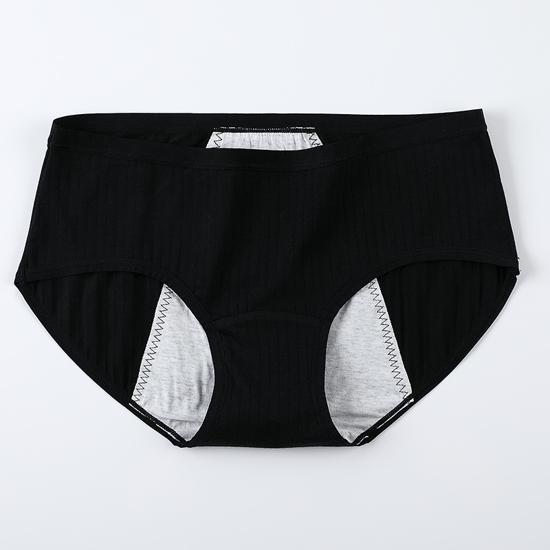 3 PiecesPack Plus Size Cotton Menstrual Pants Women Underwear Physiological Panties Leak Proof Waterproof Drop 2XL4XL 201112