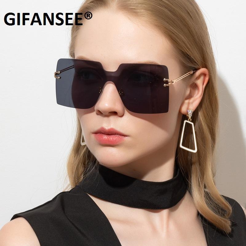 Sunglasses Luxury Rimless Oversized Women Brand Designer One Piece Lens Fashion Sun Glasses Gradient Large Eyewear Big Shades1 
Sunglasses Luxury Rimless Oversized Women Brand Designer One Piece Lens Fashion Sun Glasses Gradient Large Eyewear Big Shades1
