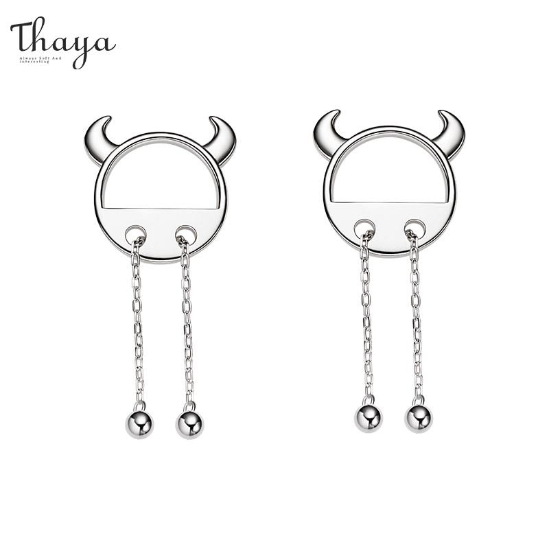 Thaya Authentic S925 Earring Free Length Bull Head Earring Chain For Women Fine Jewelry 2021 Trend Christmas Gift
Thaya Authentic S925 Earring Free Length Bull Head Earring Chain For Women Fine Jewelry 2021 Trend Christmas Gift