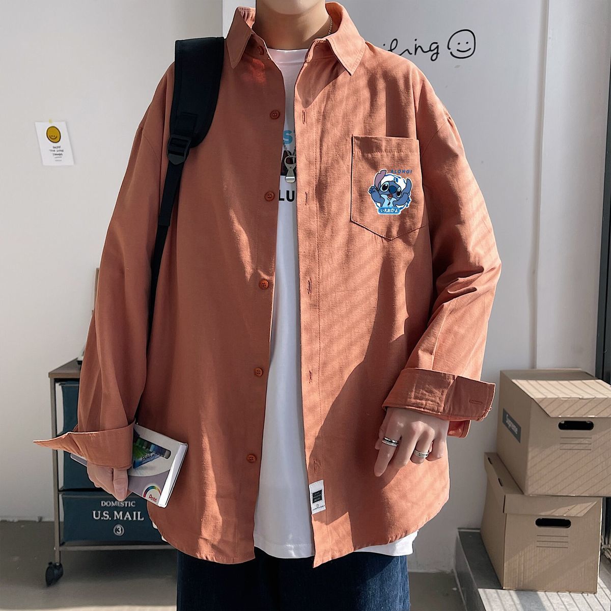 2021 New Men's Long Sleeve Shirt Cartoon Graphic Printed Tops Man Japanese Style Shirts Streetwear Fashion Male Clothing Dhvt, Black
2021 New Men's Long Sleeve Shirt Cartoon Graphic Printed Tops Man Japanese Style Shirts Streetwear Fashion Male Clothing Dhvt, Black