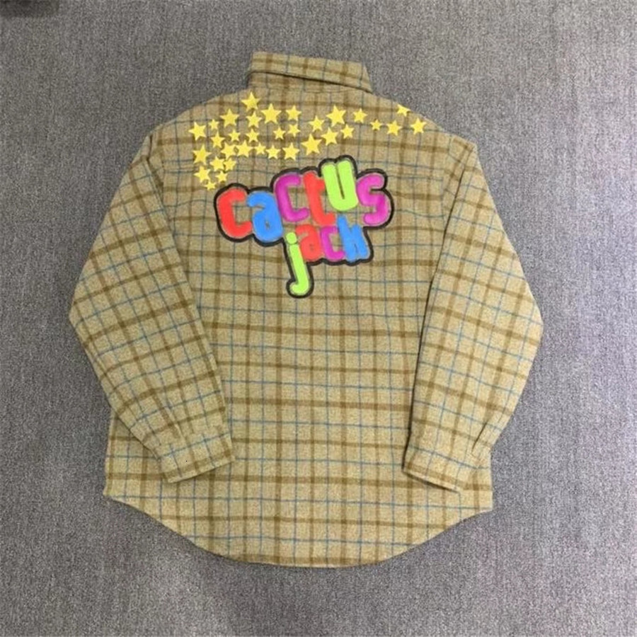 2021 New Travis Scott Cactus Jack Flannel Hoodies Men Women Woolen Shirt Jacket Plaid Wool Jersey Coats Pullover K0gx
2021 New Travis Scott Cactus Jack Flannel Hoodies Men Women Woolen Shirt Jacket Plaid Wool Jersey Coats Pullover K0gx