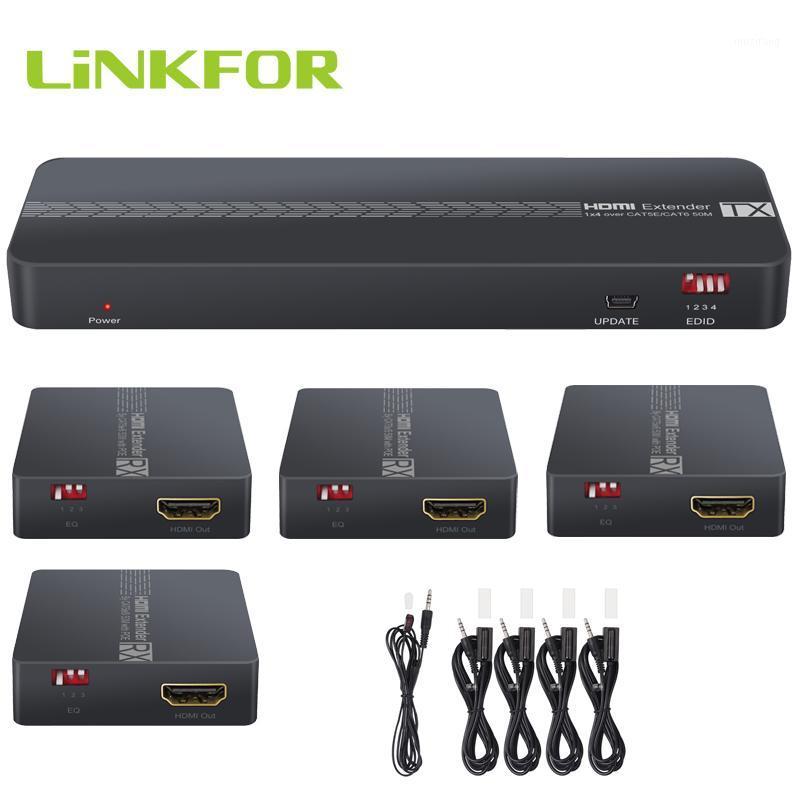 LiNKFOR Extender Splitter One Input Four Output Over Cat6 CAT7 Cable Up to 50M With IR Remote Contorl EDID 3D 1080P POC1
LiNKFOR Extender Splitter One Input Four Output Over Cat6 CAT7 Cable Up to 50M With IR Remote Contorl EDID 3D 1080P POC1