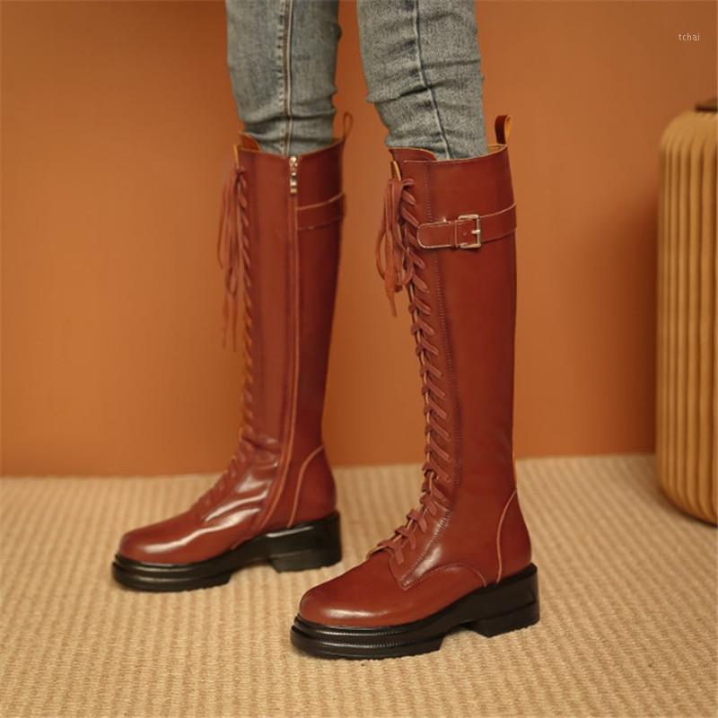 PXELENA Brand New Women Riding Knight Knee High Boots Genuine Leather Chunky Med Heels Buckle Motorcycle Boots Lace Up1, Black autumn
PXELENA Brand New Women Riding Knight Knee High Boots Genuine Leather Chunky Med Heels Buckle Motorcycle Boots Lace Up1, Black autumn