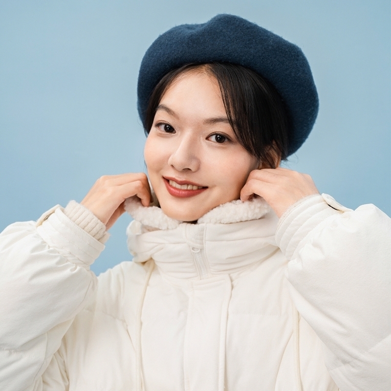 INMAN Winter New Arrivals Short Standing Collar Hoody Plush Gloove Drawstring Thermal Coat Women's Down Jacket 201019