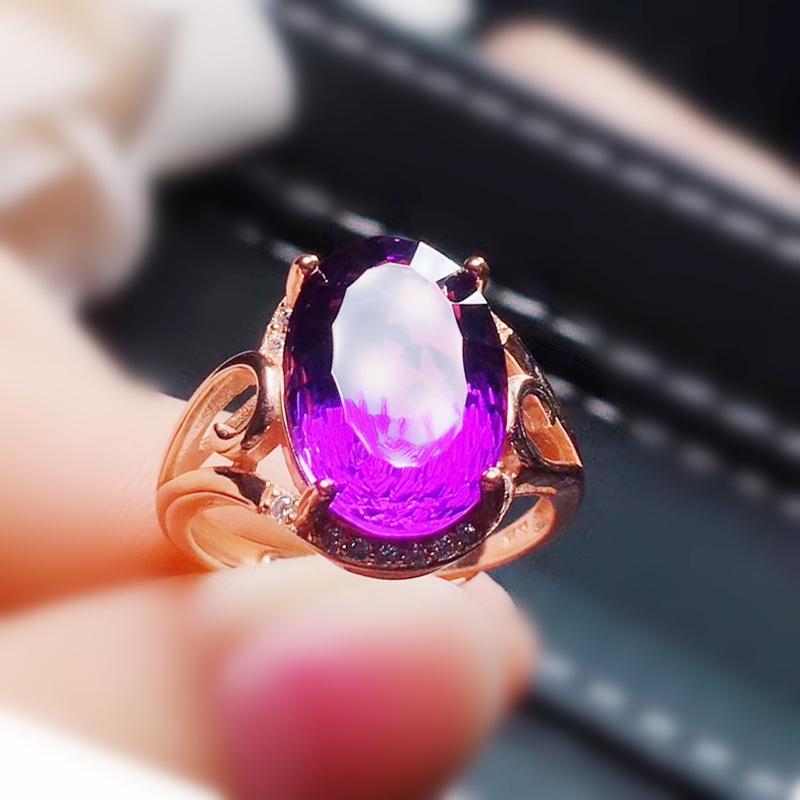 Cluster Rings Natural Real Amethyst Ring Per Jewelry 10*14mm 6.5ct Oval Big Gemstone 925 Sterling Silver Fine J291802, Golden;silver
Cluster Rings Natural Real Amethyst Ring Per Jewelry 10*14mm 6.5ct Oval Big Gemstone 925 Sterling Silver Fine J291802, Golden;silver