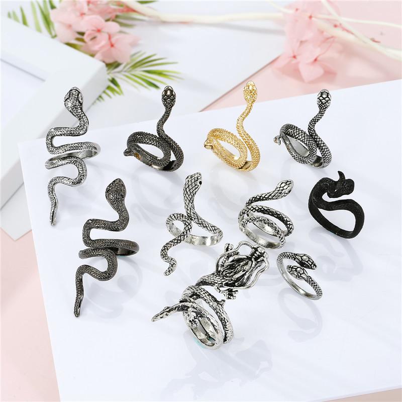 1PC New Punk Vintage Twine Snake Free Ring For Women Men Gothic Trendy Metal Color Dragon Animal Open Finger Ring Male Jewelry
1PC New Punk Vintage Twine Snake Free Ring For Women Men Gothic Trendy Metal Color Dragon Animal Open Finger Ring Male Jewelry