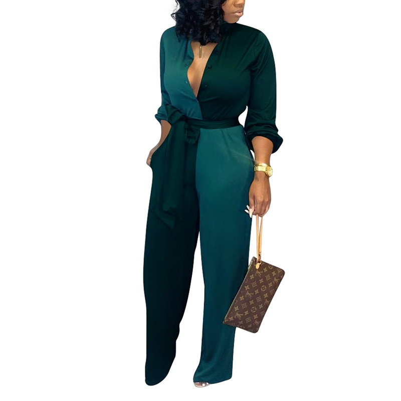 Women Black White Colorblock Jumpsuits Long Sleeve Patchwork Outfits Winter Autumn Office Elegant Rompers Plus Size XXL T200616