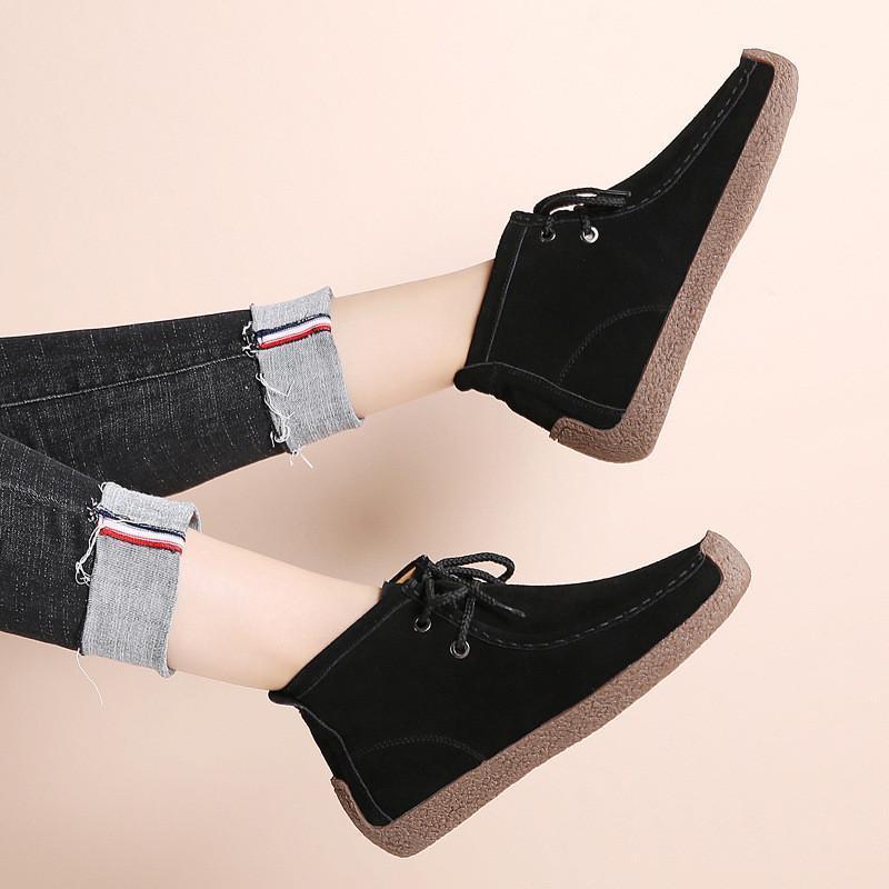 Handmade Soft Leather Ladies Casual Short Boots Shoes Plus Size 35-43 Women Ankle Boots Shoes New Lace Up Round Toe Female1, Black v52
Handmade Soft Leather Ladies Casual Short Boots Shoes Plus Size 35-43 Women Ankle Boots Shoes New Lace Up Round Toe Female1, Black v52