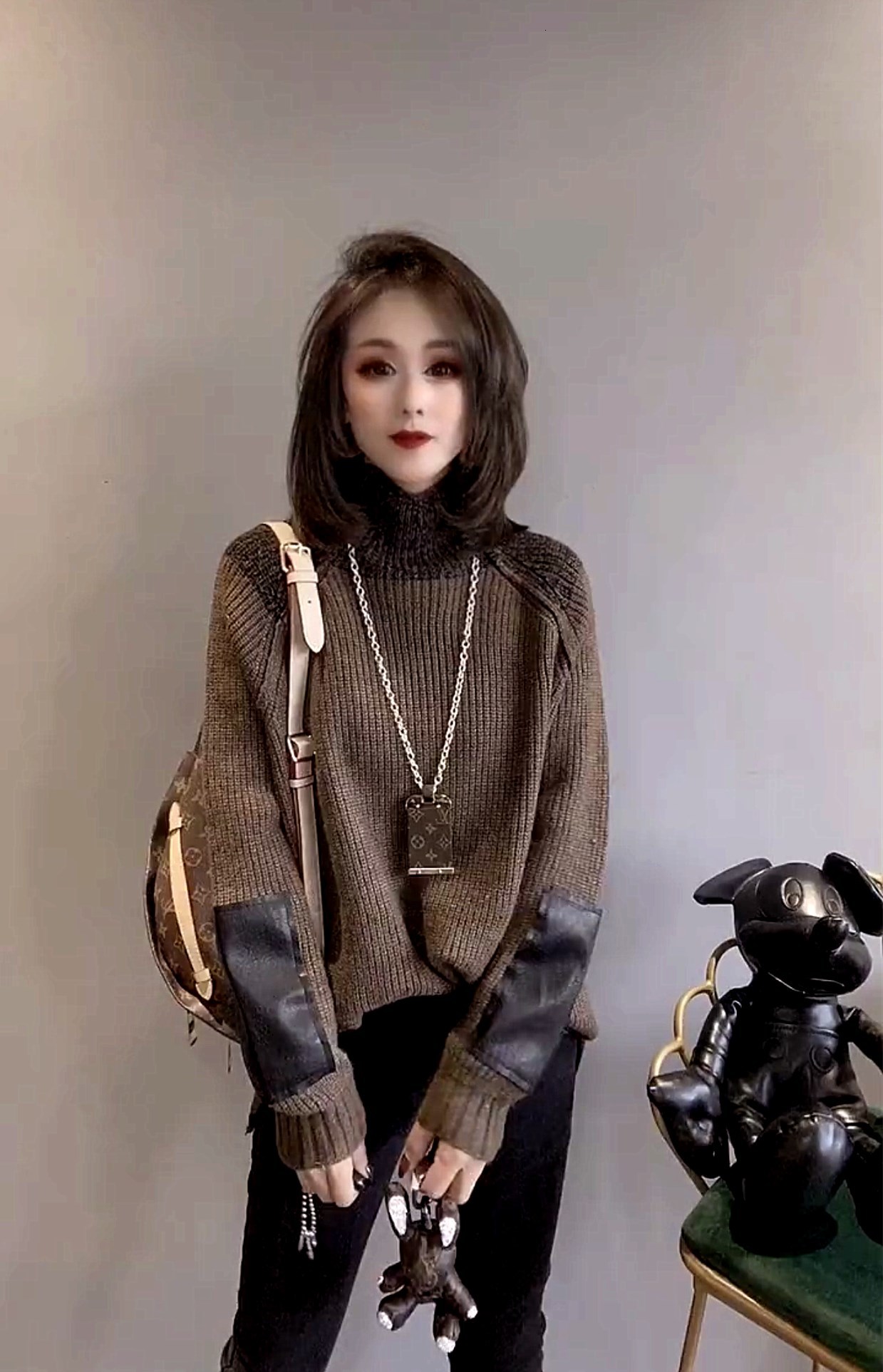 2021 Autumn and Winter New Vintage Variegated Turtleneck Thick Needle Loose Woman's Knitted Sweater 5E5K, Games
2021 Autumn and Winter New Vintage Variegated Turtleneck Thick Needle Loose Woman's Knitted Sweater 5E5K, Games