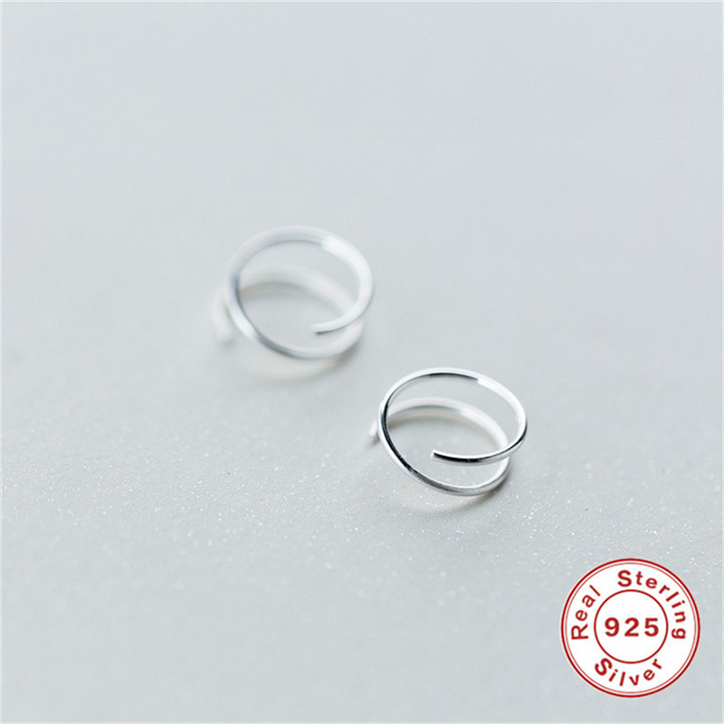 Februaryfrost Brand 100% 925 Sterling Silver Earrings For Women Twist Spiral Ear Bones Ear Buckle Ring Mini Double Ring Piercing Small Earri
Februaryfrost Brand 100% 925 Sterling Silver Earrings For Women Twist Spiral Ear Bones Ear Buckle Ring Mini Double Ring Piercing Small Earri