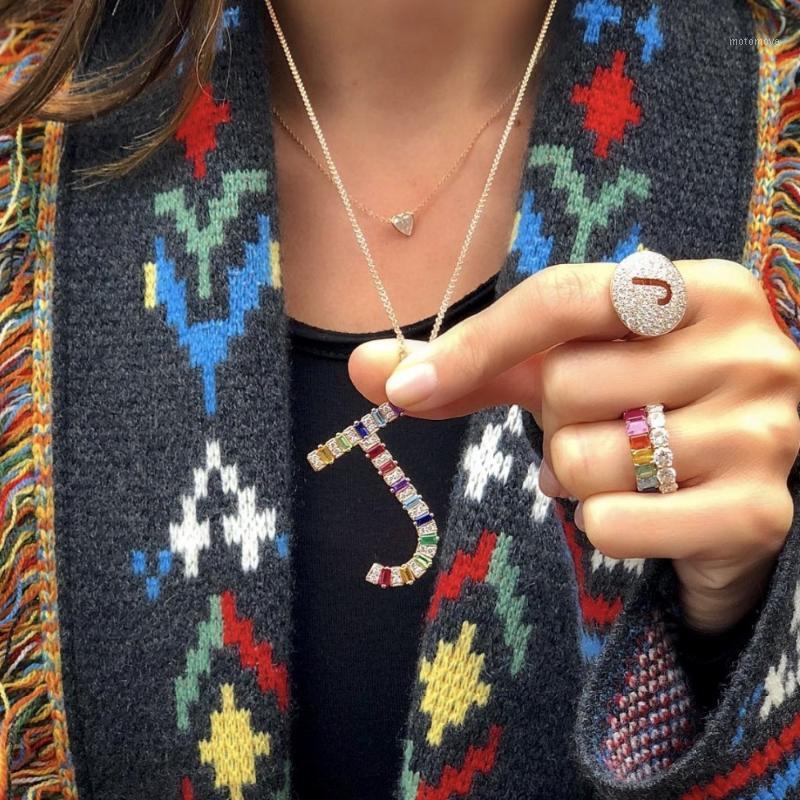 2020 summer new arrived letter Alphabet pendant Gold color paved multi color cz colorful J A delicate necklaces for women1
2020 summer new arrived letter Alphabet pendant Gold color paved multi color cz colorful J A delicate necklaces for women1
