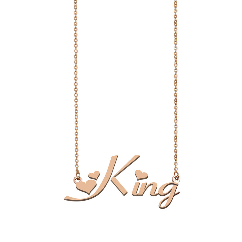 King Name Necklace Custom Nameplate Pendant for Women Girls Birthday Gift Kids Best Friends Jewelry 18k Gold Plated Stainless Steel, Silver
King Name Necklace Custom Nameplate Pendant for Women Girls Birthday Gift Kids Best Friends Jewelry 18k Gold Plated Stainless Steel, Silver