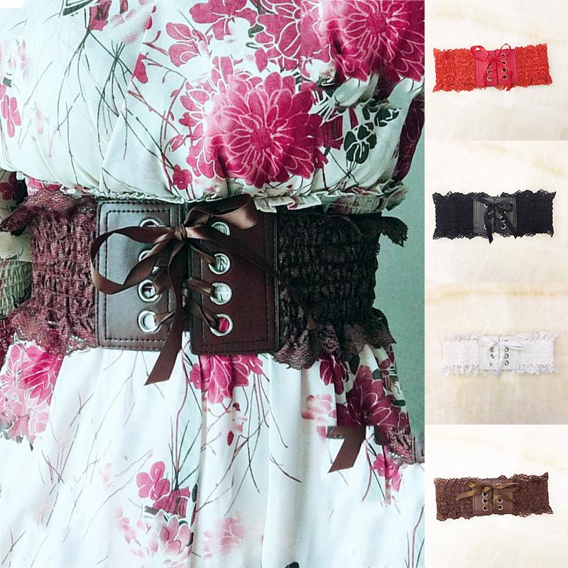 Women Elastic Waistband Lace Elastic Stretch Decorative Belt Dress Wide Waist Seal Elegant Solid Color Waist Girdle For Party, Red
Women Elastic Waistband Lace Elastic Stretch Decorative Belt Dress Wide Waist Seal Elegant Solid Color Waist Girdle For Party, Red