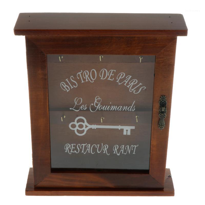 Pastoral Style Key Cabinet Wooden Key Holder Box Decorative Rack with 6 Hooks, 21x6x25cm.1
Pastoral Style Key Cabinet Wooden Key Holder Box Decorative Rack with 6 Hooks, 21x6x25cm.1