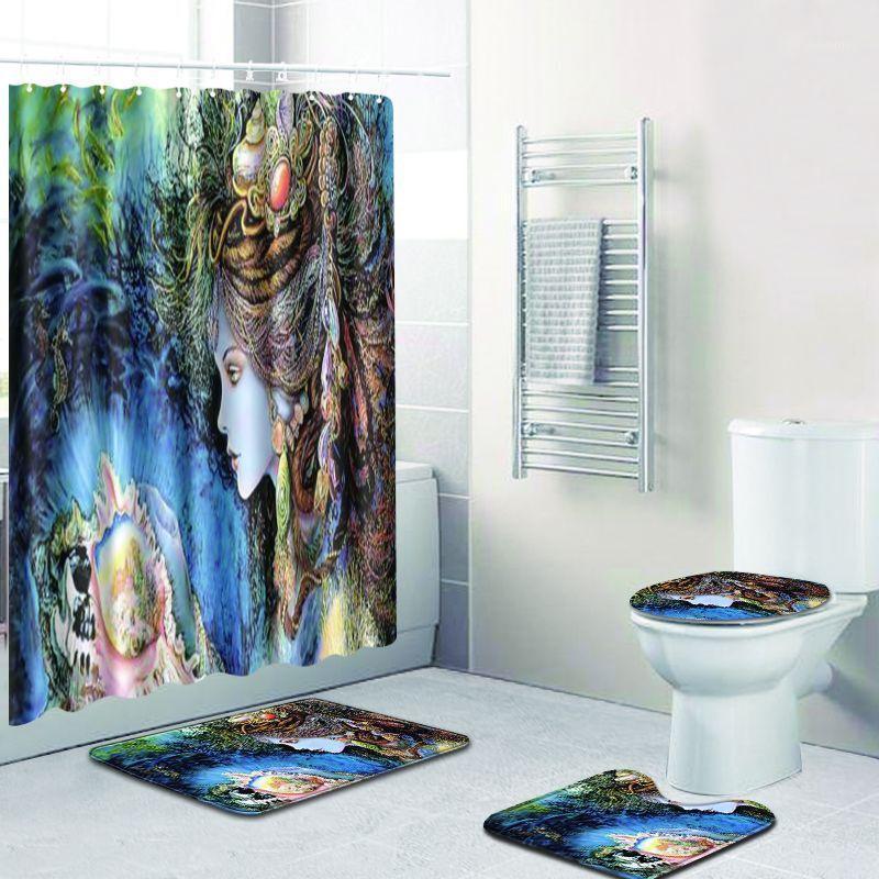 2020 NEW 180X180cm 4 PCS Waterproof Shower Curtain Set Bathroom Toilet Seat Cushion Home Decor with 12psc Curtain Hooks1
2020 NEW 180X180cm 4 PCS Waterproof Shower Curtain Set Bathroom Toilet Seat Cushion Home Decor with 12psc Curtain Hooks1