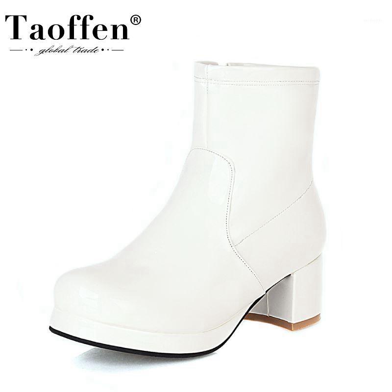 TAOFFEN Size 30-43 Women Ankle Boots Thick Heel Round Toe Platform Side Zipper Shoes Winter Boots Women Fashion Party Footwear1, White
TAOFFEN Size 30-43 Women Ankle Boots Thick Heel Round Toe Platform Side Zipper Shoes Winter Boots Women Fashion Party Footwear1, White