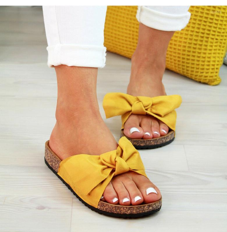 2020 Shoes Woman Sandals For Women Beach Shoes Bow Slip On Gladiator Sandals Women Summer Footwear Flat Female Plus Size1, Black
