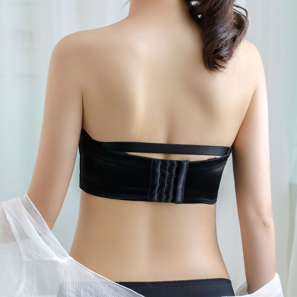 Inflatable invisible bra stickers small chest thickened chest pad gathered wedding dress with non-slip strapless invisible bras 201202
