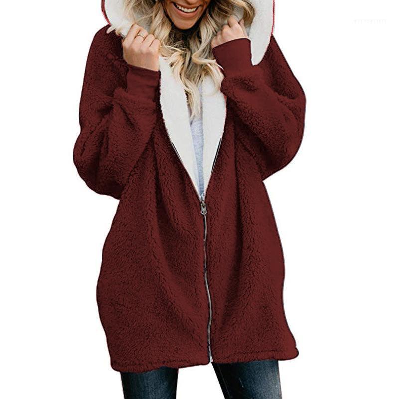 Women Coat Winter S-5XL Causal Soft Hooded Pocket Zipper Fleece Plush Female Coat Warm Plus Size Faux Fur Fluffy Women Jacket1, Dark grey
Women Coat Winter S-5XL Causal Soft Hooded Pocket Zipper Fleece Plush Female Coat Warm Plus Size Faux Fur Fluffy Women Jacket1, Dark grey
