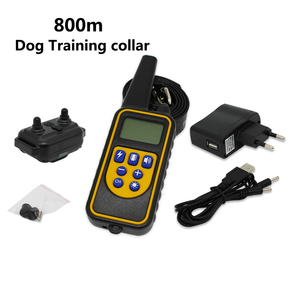 800m Remote Contro Dog Training Collar Pet Rechargeable Waterproof with LCD Display for All Size Shock Vibration Sound
800m Remote Contro Dog Training Collar Pet Rechargeable Waterproof with LCD Display for All Size Shock Vibration Sound
