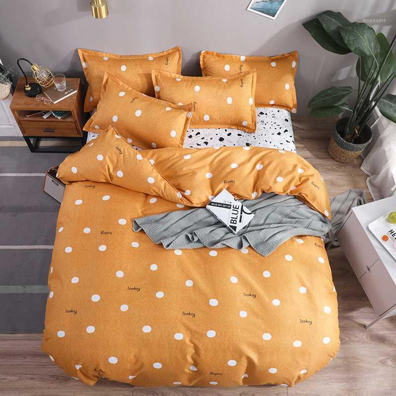 Orange quilt cover with white dot decoration bedding set king queen full single family size bed linen set1, Yo80
Orange quilt cover with white dot decoration bedding set king queen full single family size bed linen set1, Yo80