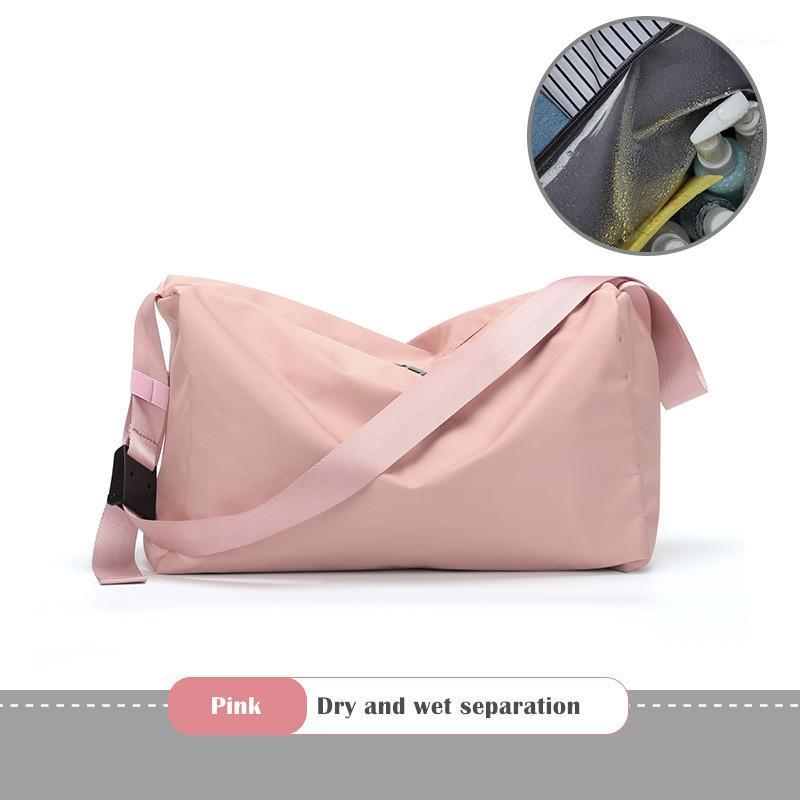 Sports Gym Travel Bag Large Water Pool Duffle Waterproof Weekend Shoulder Bolsa Men's Luggage Dry Fitness Bags For Women1, Pink