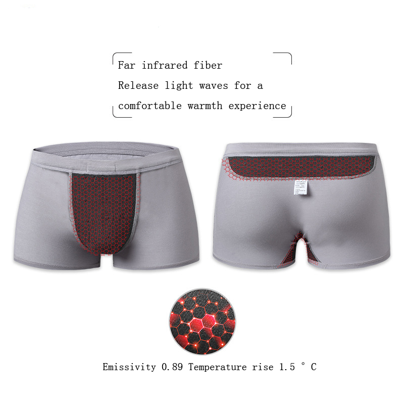 3 pieces/bag Pants Men's Underwear Generation Tourmaline Ice Silk Breathable Men's Sexy Underwear British Magnetic Therapy Boxer 201023