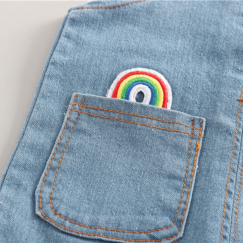 Children Boys Girls Clothing Sets 2020 Spring Autumn Striped T-shirt+Suspender Jeans Kids Clothes Toddler Boys Outfits Y1105