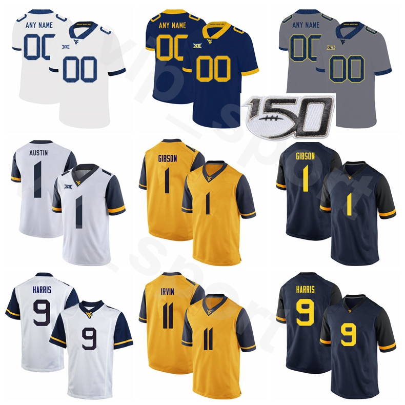 NCAA West Virginia Mountaineers Football College 5 Pat White Jersey 1 Tavon Austin 10 Steve Slaton 9 Major Harris 11 Bruce Irvin Embroidery, Black
NCAA West Virginia Mountaineers Football College 5 Pat White Jersey 1 Tavon Austin 10 Steve Slaton 9 Major Harris 11 Bruce Irvin Embroidery, Black